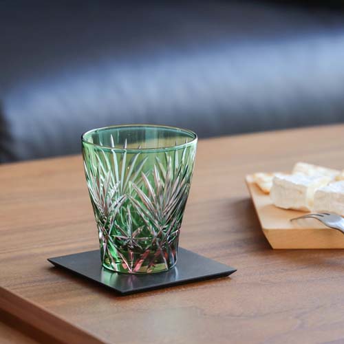 江戸切子 SAIHO 硝子工房彩鳳 M-8586 ミニオールド 剣菱星 伝統工芸品