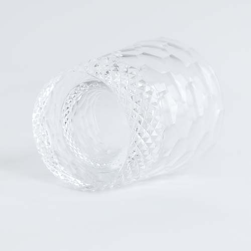 純手工芸品 江戸切子 SAIHO 硝子工房彩鳳 MC-288 オールド 亀甲魚子 伝統工芸品