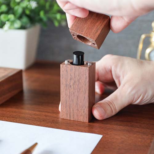 旭川クラフト SASAHARA ササハラ 印鑑ケース 国産クラフト 木製 印鑑