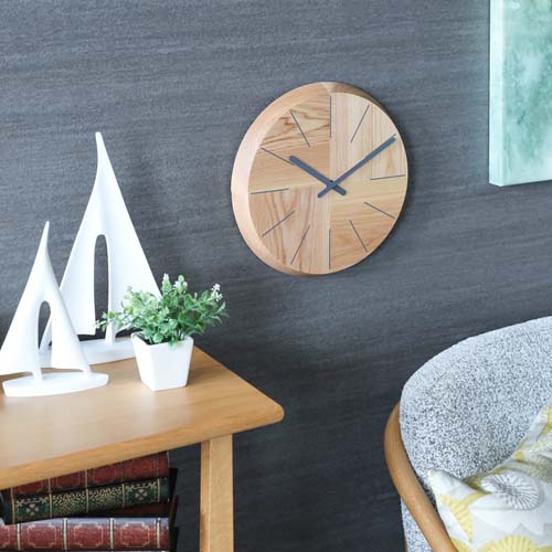 旭川クラフト sasaki ササキ工芸 Hagi ハギクロック ベベル サークル