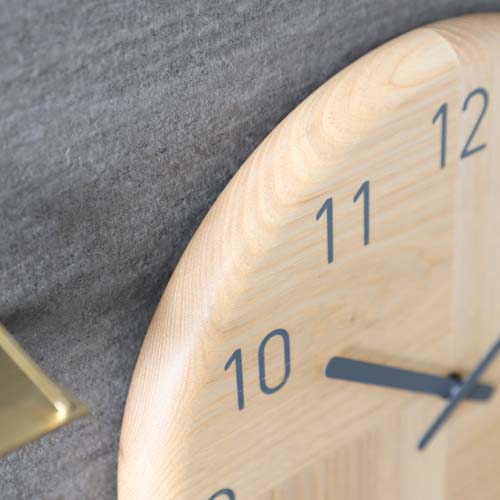 旭川クラフト sasaki ササキ工芸 Hagi ハギクロック ラウンド サークル