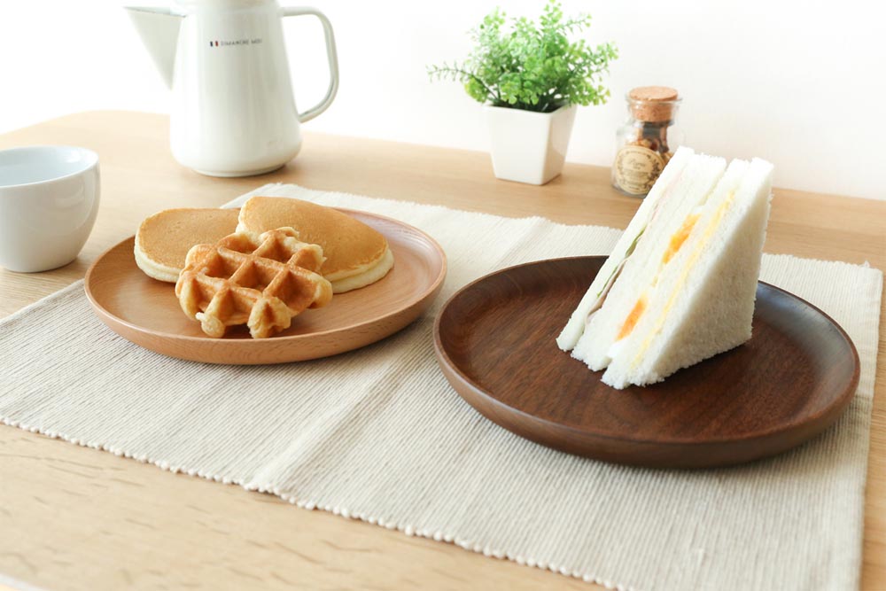 【木製】ホットケーキ皿