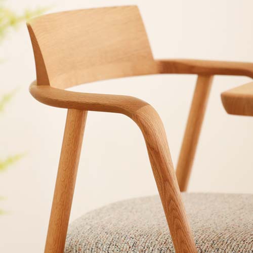 飛騨家具 shirakawa シラカワ Andre アンドレ アームチェア 板座 国産