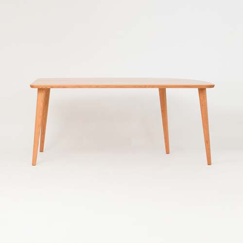 送料無料　北欧風　飛騨家具　白川家具　オーク材一枚板　テーブル 飛騨家具 shirakawa シラカワ blanco ブランコ 脚変形ロケットテーブル