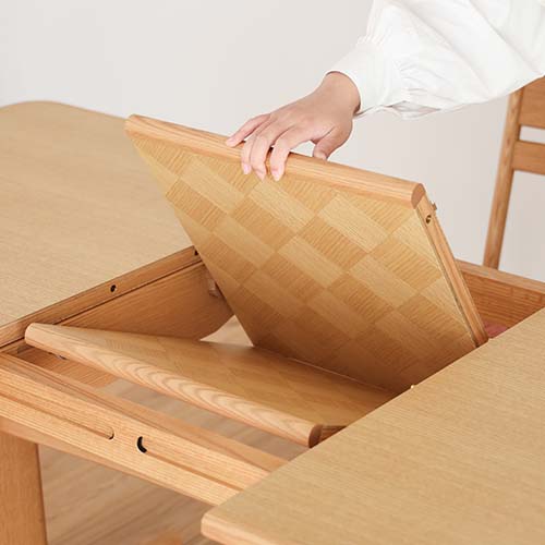 飛騨家具 shirakawa シラカワ Chiffon シフォン 伸長式突板象嵌入り