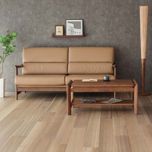飛騨家具 shirakawa シラカワ リビングテーブル スリム 国産家具 無垢
