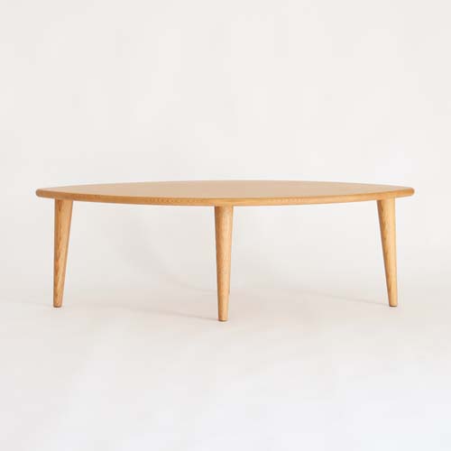 ナチュラルウッド 楕円形木製テーブル　中古品 飛騨家具 shirakawa シラカワ ネオテーブル 楕円形 4本脚 国産