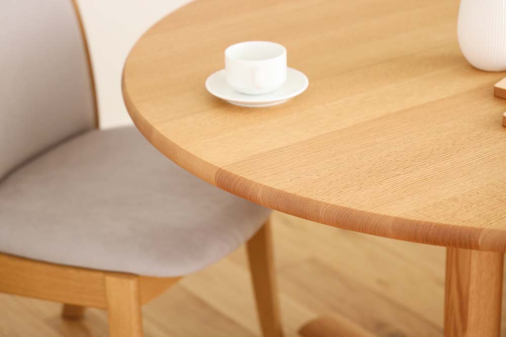 NEO Table,円形 1本脚 | 【公式】飛騨の家具『株式会社シラカワ』
