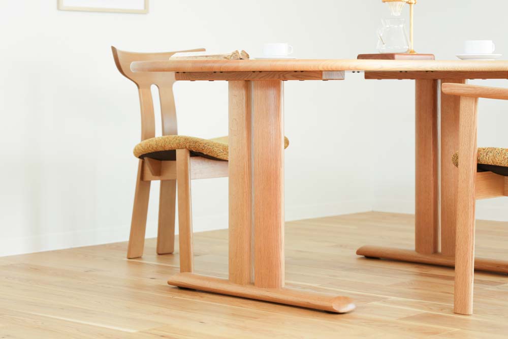 NEO Table,ひょうたん形 2本脚 | 【公式】飛騨の家具『株式会社シラカワ』
