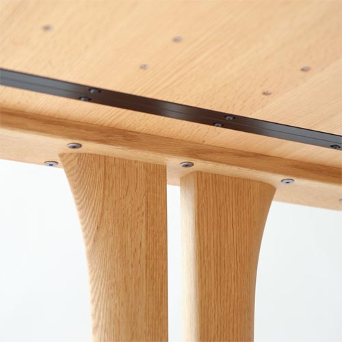 飛騨家具 shirakawa シラカワ Rapt ラプト ダイニングテーブル 2本脚