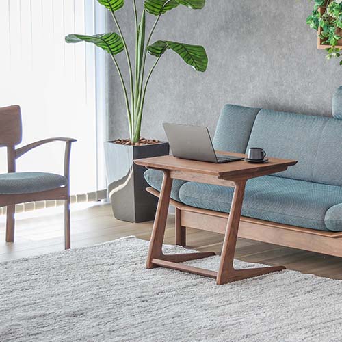 【極美品】shirakawa シラカワ木工 NEW RAPT サイドテーブル 飛騨家具 shirakawa シラカワ サイドテーブル ワイド 国産家具 無垢
