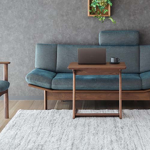 飛騨家具 shirakawa シラカワ サイドテーブル ワイド 国産家具 無垢