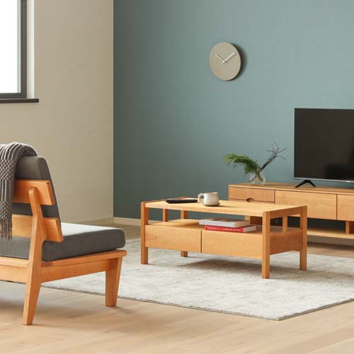 家具蔵　サイドテーブル チェリー 家具蔵 KAGURA チェリー無垢材 サイドテーブル チェリー｜無垢材家具