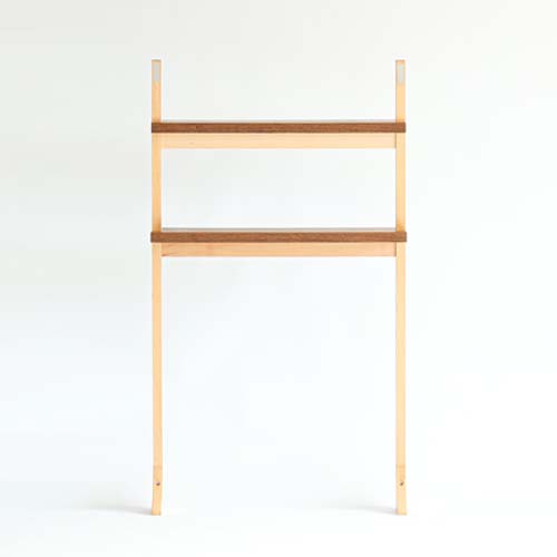 静岡家具 SUGIMOTO 杉本家具 かべかぐ 上下棚付き 国産家具 無垢