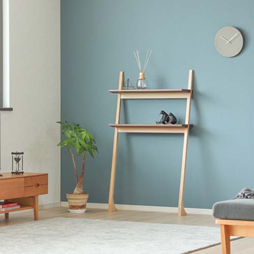 静岡家具 SUGIMOTO 杉本家具 かべかぐ 上下棚付き 国産家具 無垢