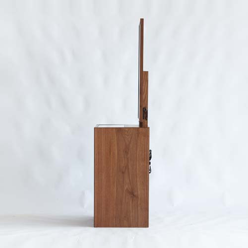 専用！美品！ほぼ未使用　ドレッサー　鏡台　ウォールナット　モリタインテリア ドレッサー 三面鏡 ウォールナット スツール付 椅子付 おしゃれ