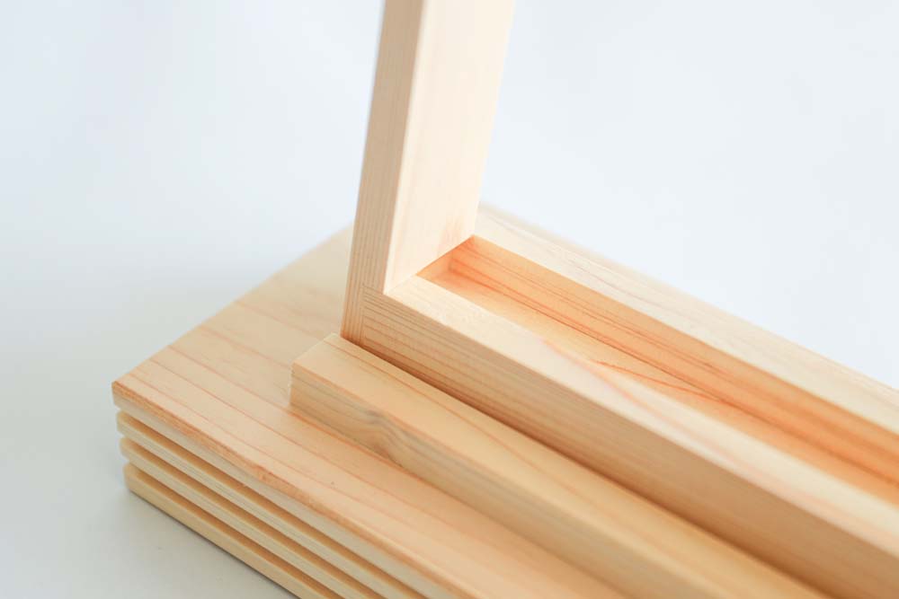 Floating Shinto altar trapezoid