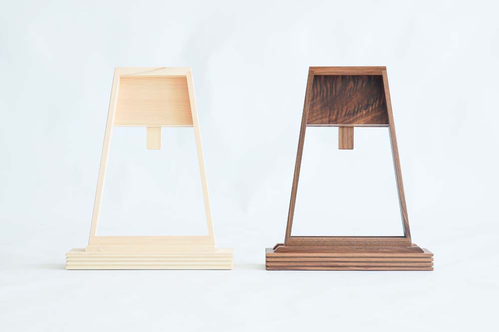 Floating Shinto altar trapezoid