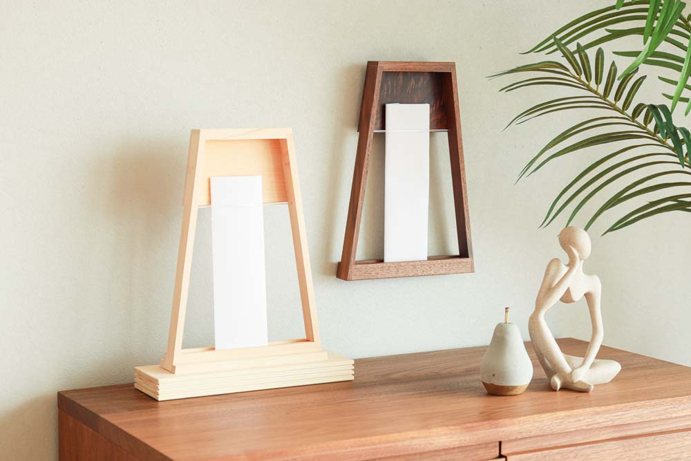 Floating Shinto altar trapezoid