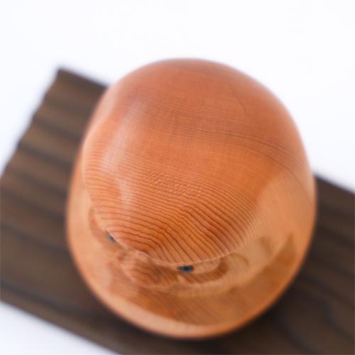 一位一刀彫 鈴木彫刻 頭巾だるま 伝統工芸品 木製 オブジェ