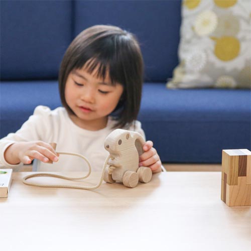 【鈴木祥高 ／他の方は購入不可】 旭川クラフト 鈴木工房 モモンカー 伝統工芸品 木製 おもちゃ | MUKU工房