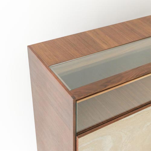 H26 大雪木工 ガラス棚 キャビネット H26 大雪木工 ガラス棚