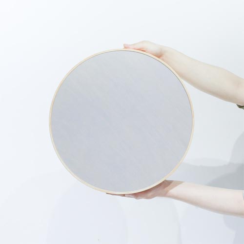 特別セール中！【美品】大雪木工 moon 壁掛けシェルフ ブルー 定価7万円 棚に見えない！月の満ち欠けのように開閉する丸い壁掛けシェルフ
