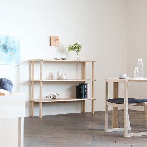 旭川家具 TAISETSU MOKKO 大雪木工 TP シェルフ 国産家具 無垢 ラック 