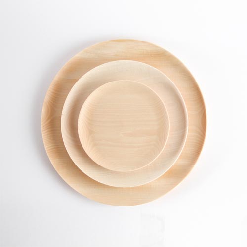 青山BC工房 木製 プレート 皿 約37㎝ 青山BC工房 木製 プレート