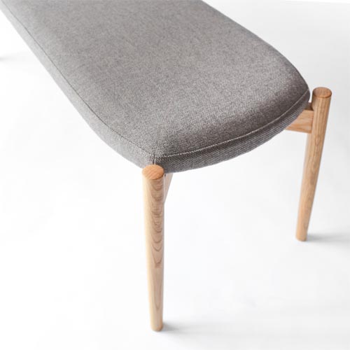 旭川家具 匠工芸 ファウン スツール オーク無垢 ダークブラウン 松岡智之 旭川家具 TAKUMI KOHGEI 匠工芸 Fawn ファウン ベンチ 国産家具