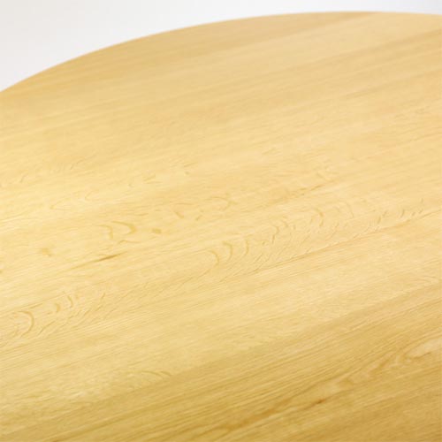 旭川家具　オーク材　ラウンドテーブル　ダイニング（φ95cm） 旭川家具 オーク材 ラウンドダイニングテーブル（φ95cm