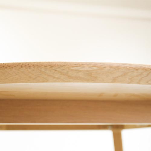 旭川家具　オーク材　ラウンドテーブル　ダイニング（φ95cm） 旭川家具 TAKUMI KOHGEI 匠工芸 Tapered テーパード ダイニング