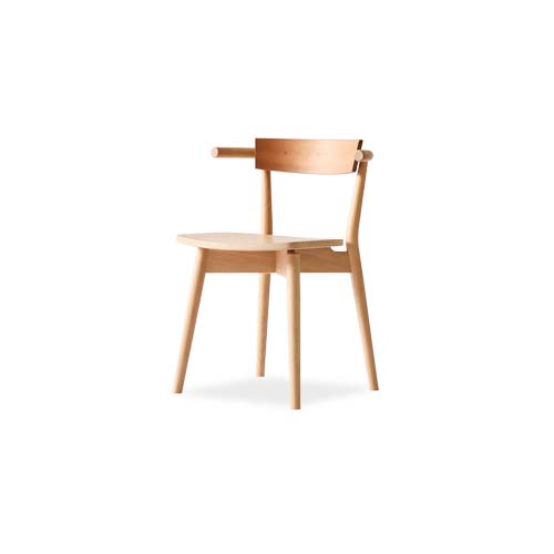 無垢セミアームチェア | 旭川・飛騨・府中などが作る国産家具 | MUKU工房