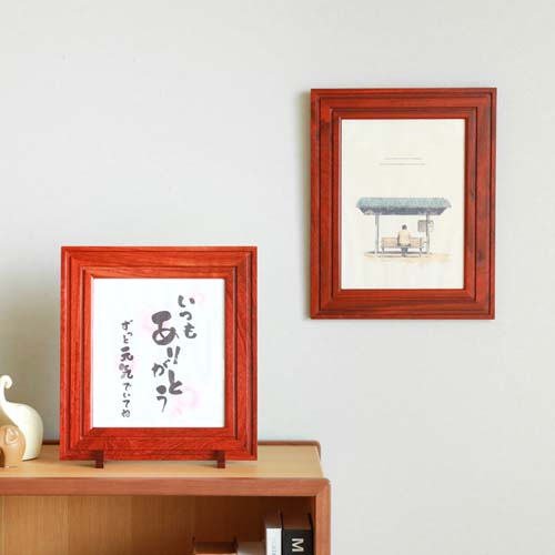 各地の名工房 TOYO GAKUSO 東洋額装 色紙額 国産クラフト 木製 写真