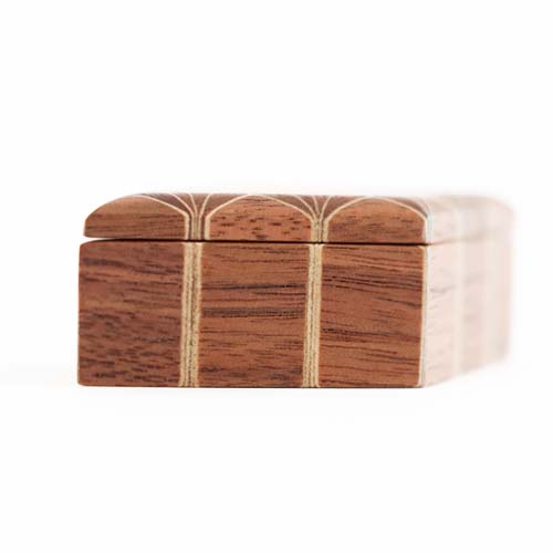 箱根寄木細工　アンティーク　木製入れ物 箱根寄木細工 露木木工所 tsuyuki 尺小物入れ 国産クラフト 木製