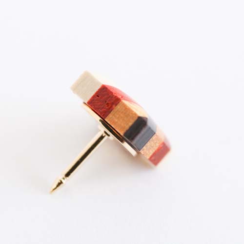 箱根寄木細工 露木木工所 tsuyuki ピンブローチ 国産クラフト