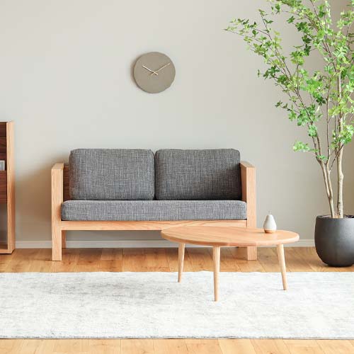 府中家具 若葉家具 MK ハコソファ 国産家具 無垢 ソファ レッドオーク