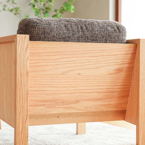 府中家具 若葉家具 MK ハコソファ 国産家具 無垢 ソファ レッドオーク