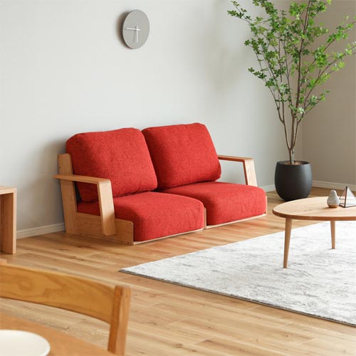 府中家具 若葉家具 MK ローソファ 国産家具 無垢 スタンダードソファ