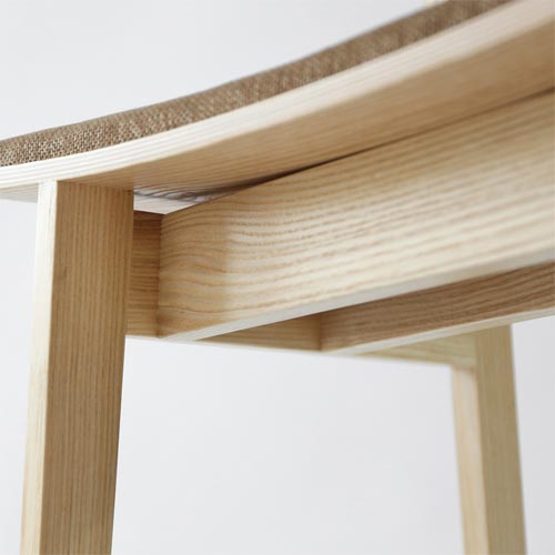 旭川家具 WOW ワオ Half Chair ハーフチェア Op.2 国産家具 無垢