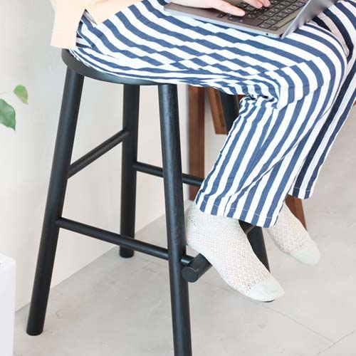 旭川家具 WOW ワオ ログ 国産家具 無垢 スツール 北海道タモ | MUKU工房