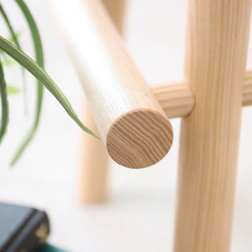 旭川家具 WOW ワオ ログ 国産家具 無垢 スツール 北海道タモ | MUKU工房