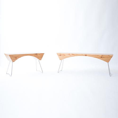 旭川家具 MUKU工芸 ST-03 ネストツール 無垢 旭川クラフト 木ライフプロダクト ペーパーコードスツール 国産