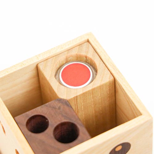 旭川クラフト YOSHIOKA 吉岡俊哉 ふくろうの印鑑箱 国産クラフト 木製