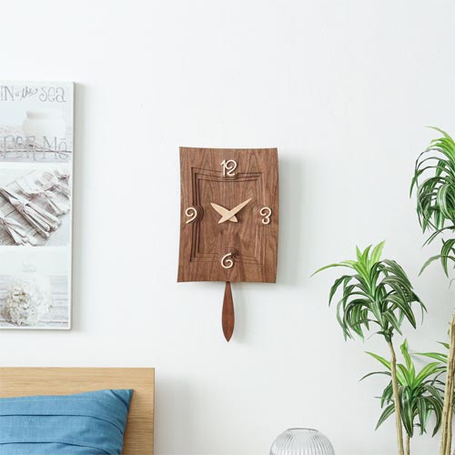 旭川クラフト YOSHIOKA 吉岡俊哉 Maze メイズ 振子時計 国産クラフト